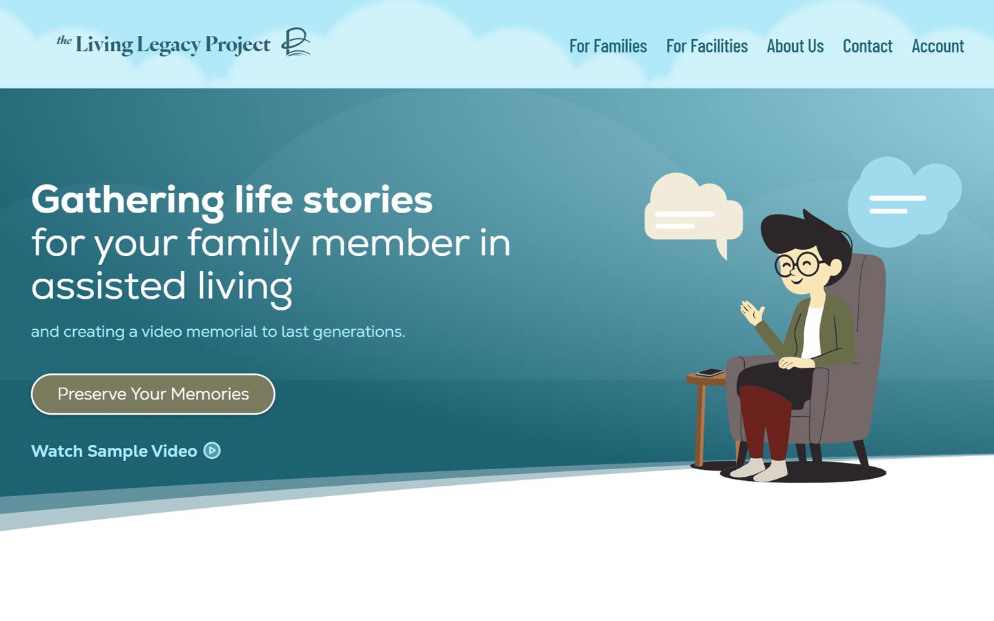 The Living Legacy Project – Website Homepage
