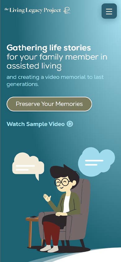 The Living Legacy Project – Mobile Homepage