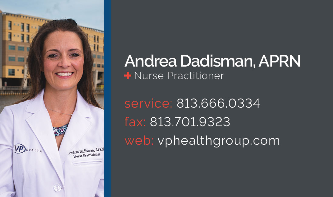 VP Health business card