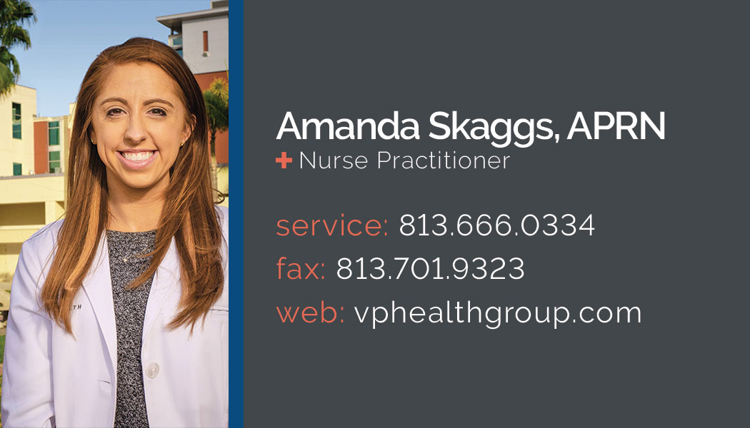 VP Health business card