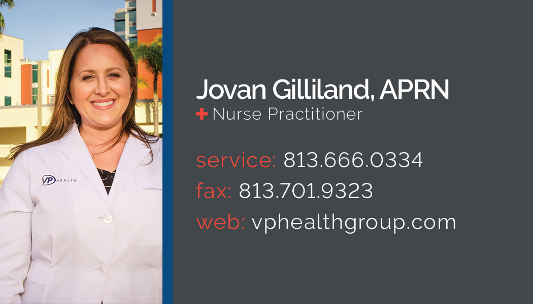 VP Health business card