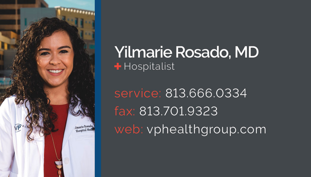 VP Health business card